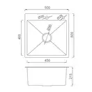 GAPPO GS5050-6 кухонна мийка, чорна (GS5050-6)