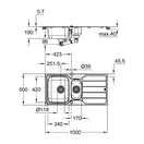 Grohe K-series кухонна мийка, нержавіюча (31572sd1)