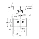 Grohe K-series кухонна мийка, чорна (31657AP0) (31657ap0)