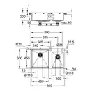 Grohe K-series кухонна мийка, нержавійка (31855SD0) (31855sd0)