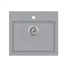Helika Quadro SQQ 100 мийка, сіра (SQQ100)