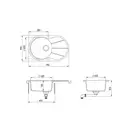 Helika Clarus кухонна мийка, чорна (SR101-601)