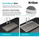 Kraus Standart PRO мийка, сталь (KHT301-25)