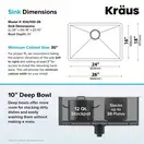 Kraus Standart PRO кухонна мийка, сталь (KHU100-26)