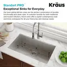 Kraus Standart PRO кухонна мийка, сталь (KHU100-26)