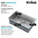 Kraus Precision™ мийка, нерж. сталь (KHU100-30)