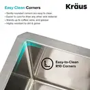 Kraus Standart PRO мийка, сталь (KHU101-21)