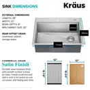 Kraus KWT Kore мийка, сталь (KWT310-28)