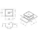 Kroner Schwarze 4843HM мийка, графіт (CV022792)
