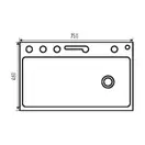 MIXXUS MH7546-SET-08 мийка кухонна, графітова (MI8456)