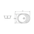 ZERIX ZS-6250R-06 кухонна мийка, бежева (ZX4549)