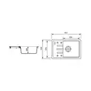 ZERIX ZS-6243S-12 Мийка кухонна, коричнева (ZX4576)