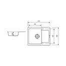 ZERIX ZS-6250S-06 Кухонна мийка, бежевий (ZX4589)