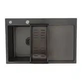 GAPPO GS7850-6L кухонна мийка, чорна (GS7850-6L)