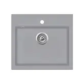 Helika Quadro SQQ 100 мийка, сіра (SQQ100)