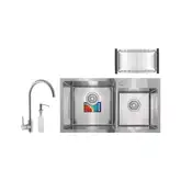 MIXXUS SET-7843D кухонна мийка, нерж. (MX0583)