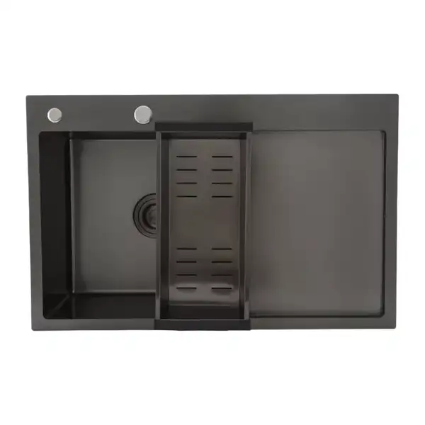 GAPPO GS7850-6L кухонна мийка, чорна (GS7850-6L)