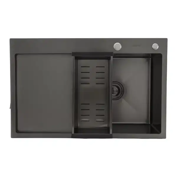 GAPPO GS7850-6R кухонна мийка, чорна (GS7850-6R)