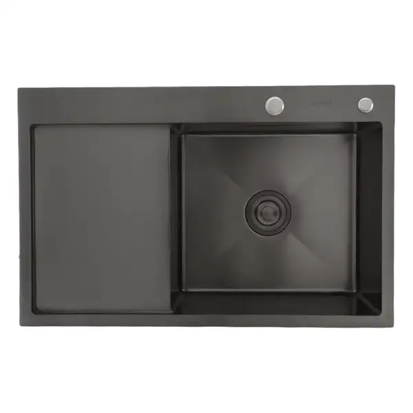 GAPPO GS7850-6R кухонна мийка, чорна (GS7850-6R)