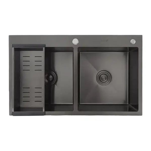 GAPPO GS8350-6 кухонна мийка, чорна (GS8350-6)