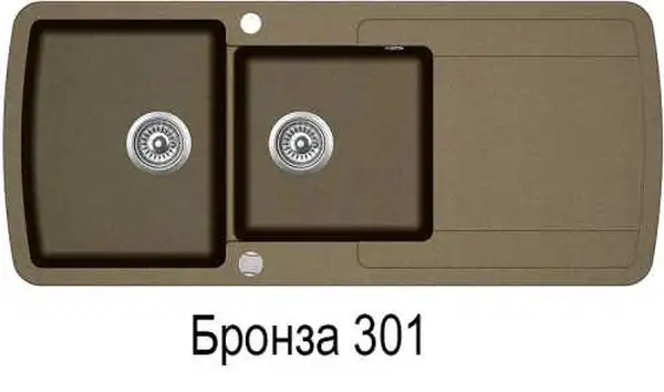 Helika Lira кухонна мийка, чорна (SQL201)