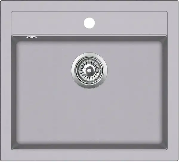 Helika Quadro SQQ 100 мийка, сіра (SQQ100-202)