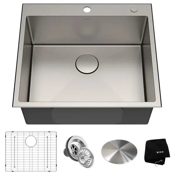 Kraus Standart PRO мийка, сталь (KHT301-25)