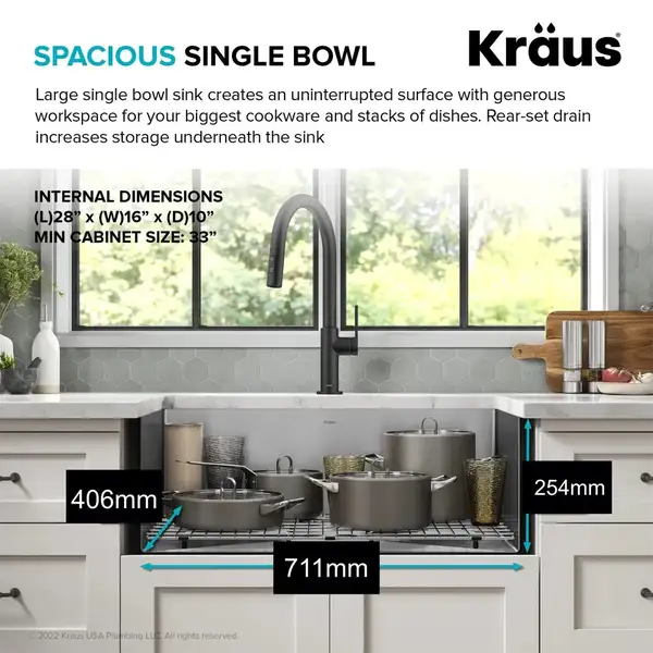 Kraus Precision™ мийка, нерж. сталь (KHU100-30)