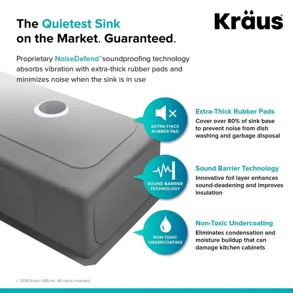 Kraus Standart PRO мийка, сталь (KHU101-21)