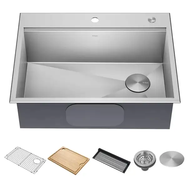 Kraus KWT Kore мийка, сталь (KWT310-28)
