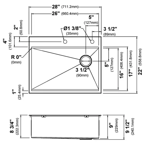 Kraus KWT Kore мийка, сталь (KWT310-28)