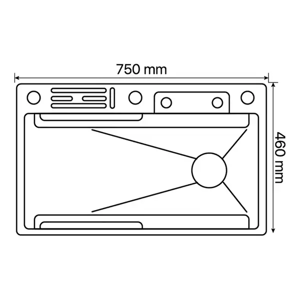 MIXXUS MH7546 мийка, нержавійка (MI8458)