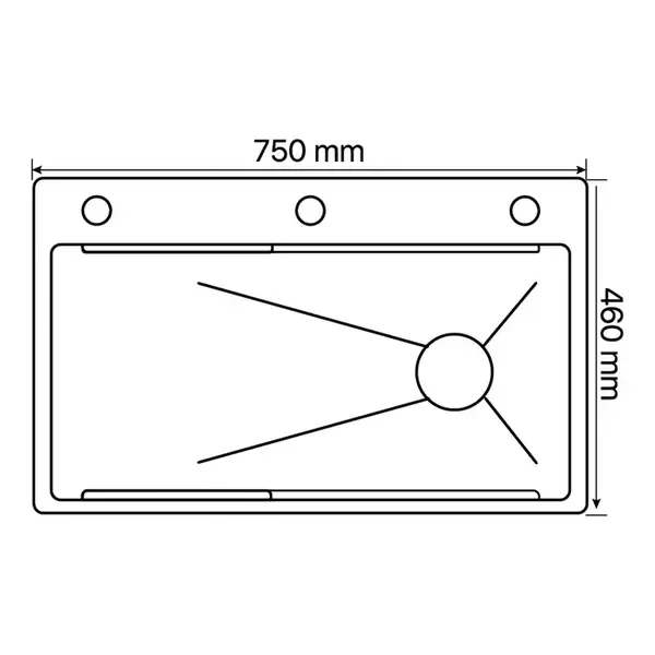 ZERIX ZH7546-SET-05 мийка, графіт (ZM5592)