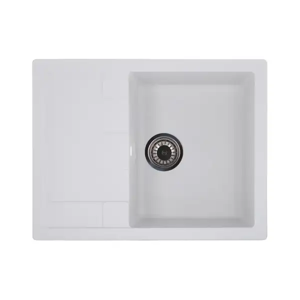 ZERIX ZS-6550S-01 мийка кухонна, біла (ZX4539)