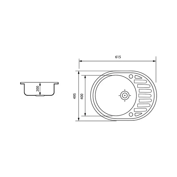 ZERIX ZS-6250R-06 кухонна мийка, бежева (ZX4549)