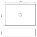 MIXXUS PREMIUM Quadro-0104 Умывальник накладной 50х35 см, белый (MP6515)
