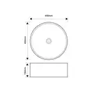 MIXXUS PREMIUM Topper-0103 Умывальник накладной 40 см, белый (MP6529)
