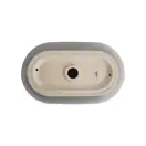 MIXXUS PREMIUM Ellipse-0109 Умывальник накладной 50х30 см, графит (MP6653)