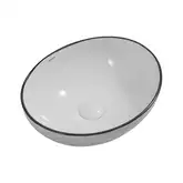MIXXUS PREMIUM Ellipse-0108 Умывальник накладной 40х33 см, белый (MP6527)