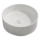 MIXXUS PREMIUM Wave-0102 Умывальник накладной 37 см, мраморный (MP6528)