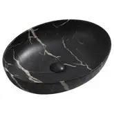 MIXXUS PREMIUM Ellipse-0102 Умывальник накладной 52х40 см, мраморный (MP6552)