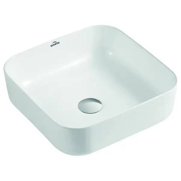 Invena Reja Умивальник накладний 38х38 см, білий (CE-15-001)