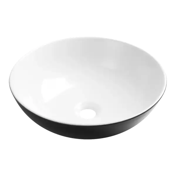 Invena Dokos Умивальник накладний 40 см, чорний (CE-19-041)