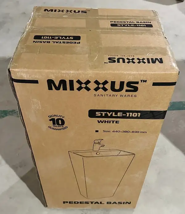 MIXXUS Style-1101 Умивальник підлоговий 44х38 см, білий (MI6696)
