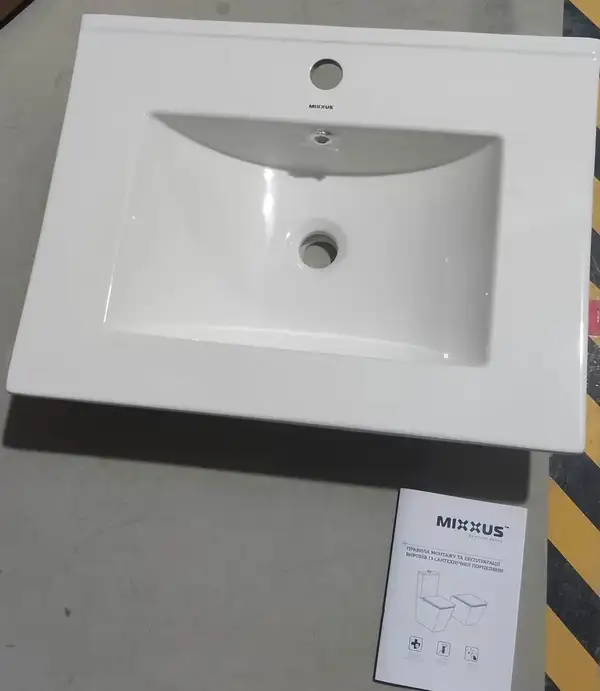MIXXUS PREMIUM Cubic-1501 Умывальник врезной 61х46 см, белый (MP6495)
