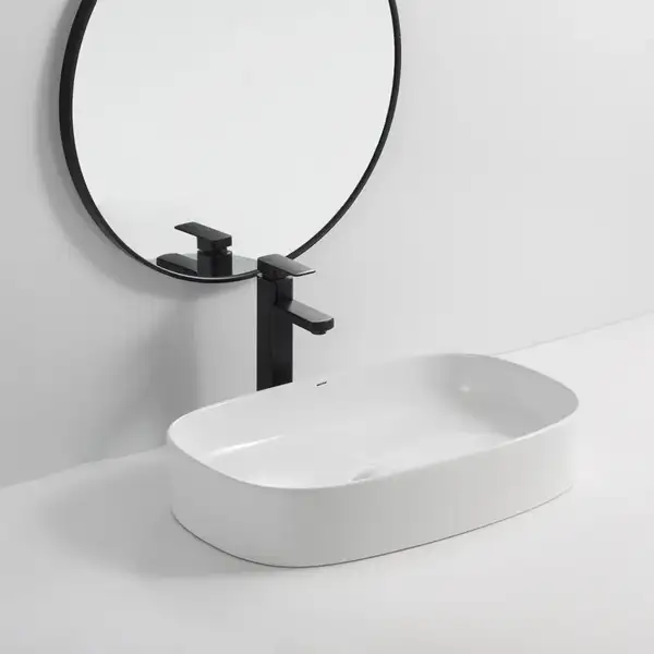 MIXXUS PREMIUM Bevel-0105 Умывальник накладной 61х38 см, белый (MP6524)