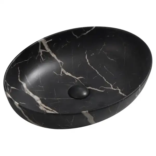 MIXXUS PREMIUM Ellipse-0102 Умывальник накладной 52х40 см, мраморный (MP6552)