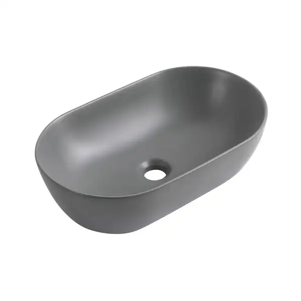MIXXUS PREMIUM Ellipse-0109 Умывальник накладной 50х30 см, графит (MP6653)