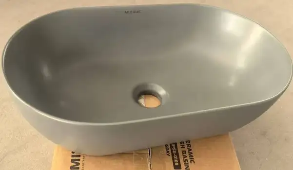 MIXXUS PREMIUM Ellipse-0109 Умывальник накладной 50х30 см, графит (MP6653)