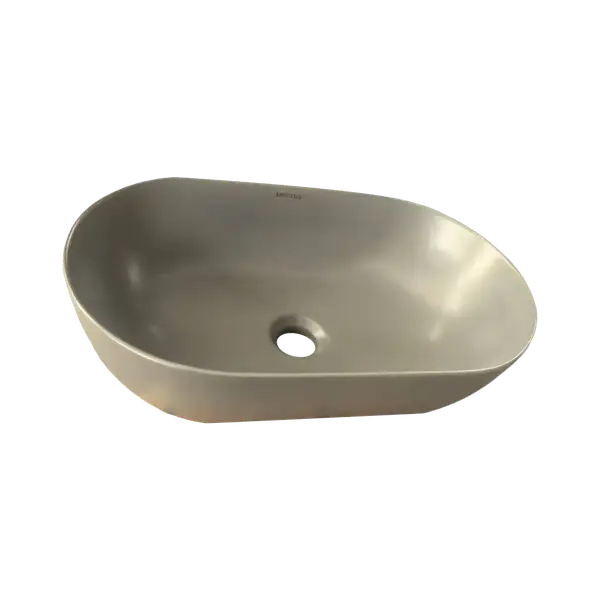 MIXXUS PREMIUM Ellipse-0109 Умывальник накладной 50х30 см, графит (MP6653)